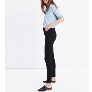 Madewell 10” SKINNY black high wasted jeans